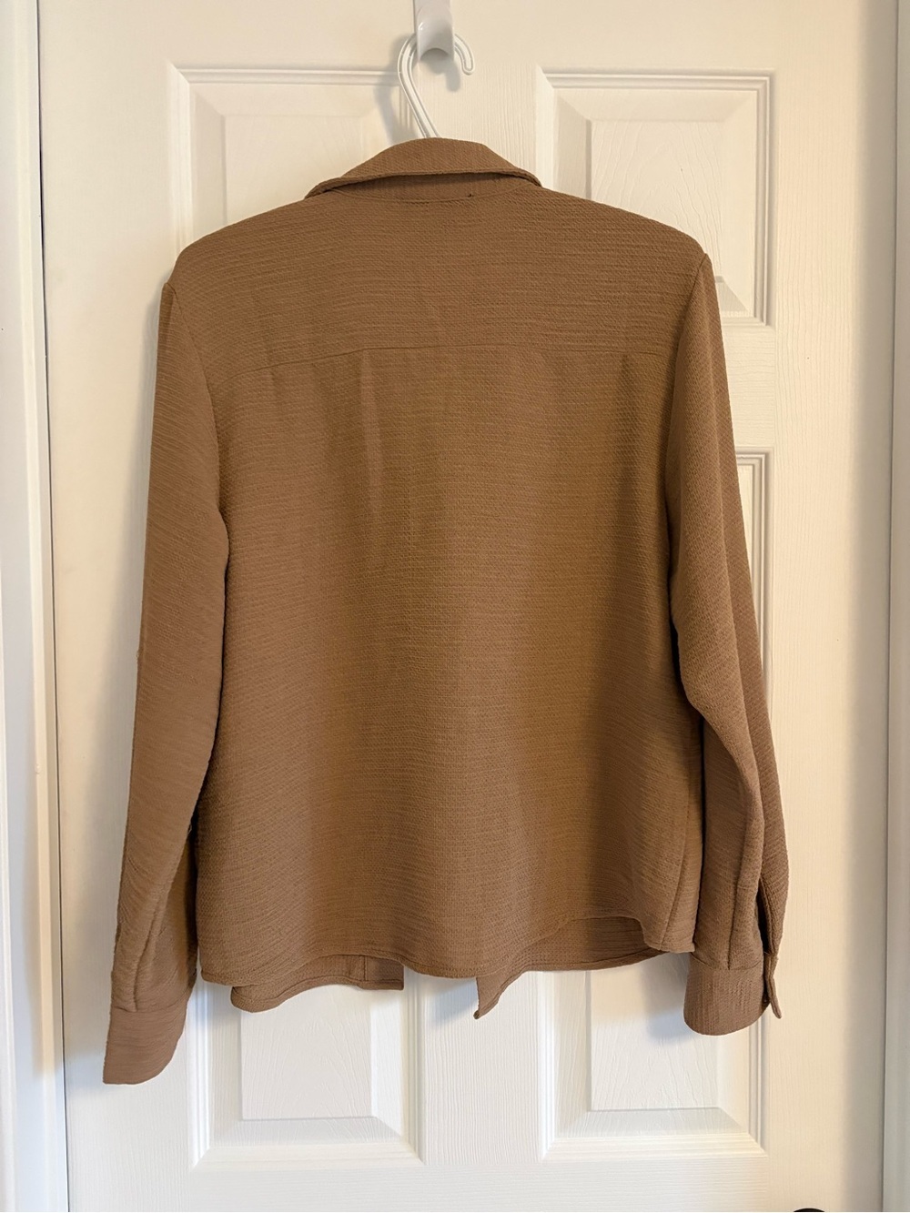 Fred David Textured Button-Up Blouse - Picture 4 of 5